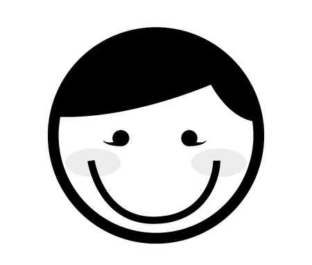 happy man isolated icon design, vector illustration  graphicのイラスト素材
