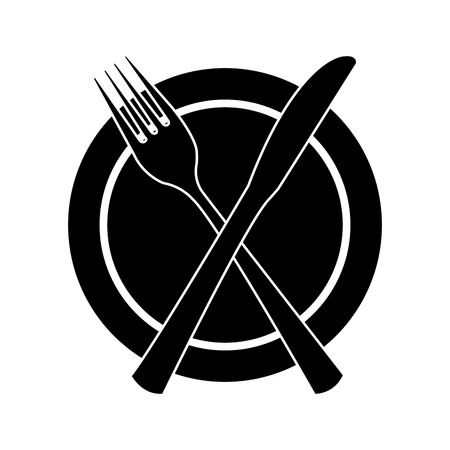 table cutlery isolated icon design, vector illustration  graphicのイラスト素材