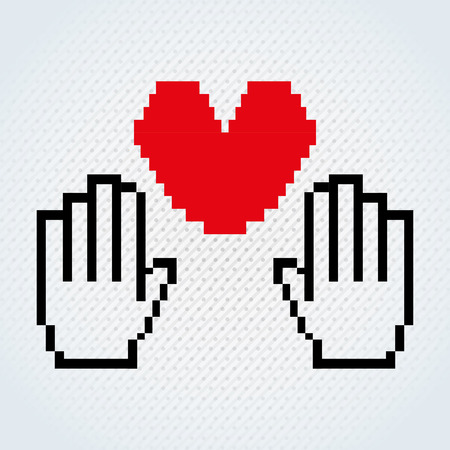 social media pixel design, vector illustration eps10 graphicのイラスト素材