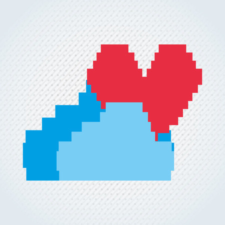 social media pixel design, vector illustration eps10 graphicのイラスト素材