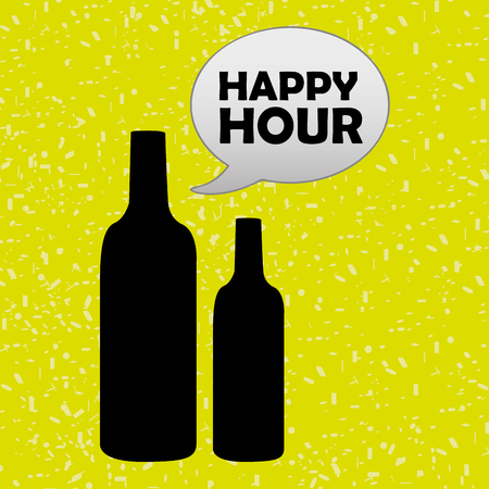 happy hour design, vector illustration eps10 graphicのイラスト素材