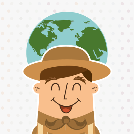 summer camp design, vector illustration eps10 graphicのイラスト素材