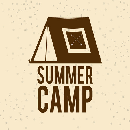 summer camp design, vector illustration eps10 graphicのイラスト素材
