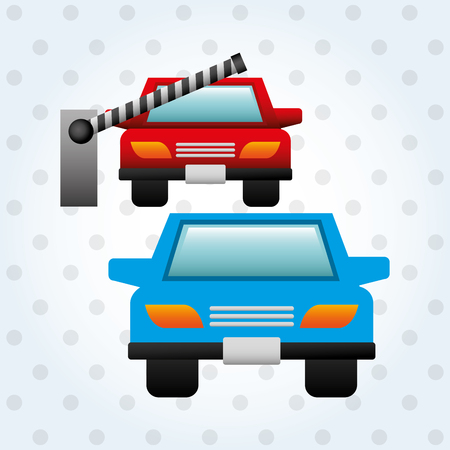 parking zone design, vector illustration eps10 graphicのイラスト素材