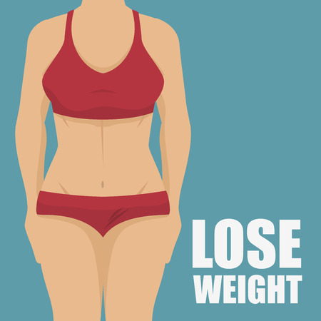 lose weight design, vector illustration eps10 graphicのイラスト素材