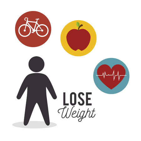 lose weight design, vector illustration eps10 graphicのイラスト素材