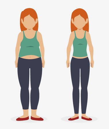 lose weight design, vector illustration eps10 graphicのイラスト素材