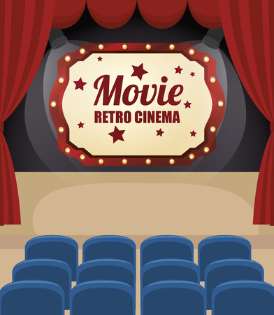 cinema entertainment design, vector illustration eps10 graphicのイラスト素材