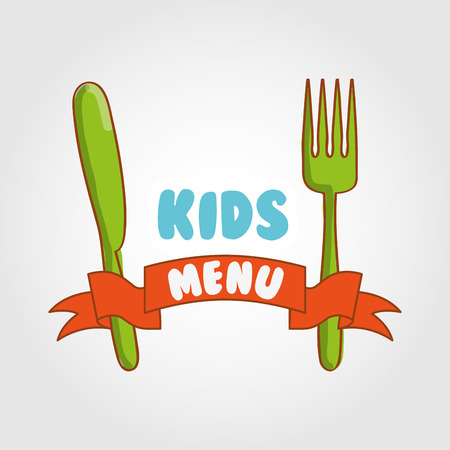 kids menu design, vector illustration eps10 graphicのイラスト素材