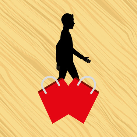 people shopping design, vector illustration eps10 graphicのイラスト素材