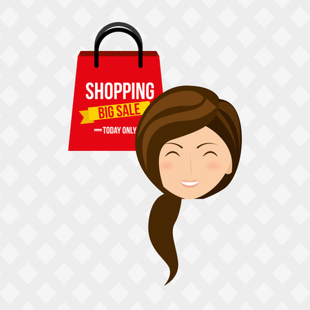people shopping design, vector illustration eps10 graphicのイラスト素材