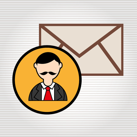 person and letter design, vector illustration eps10 graphicのイラスト素材