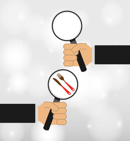 searching concept design, vector illustration eps10 graphicのイラスト素材