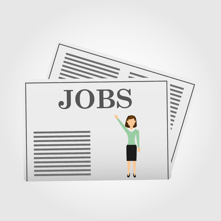 jobs concept design, vector illustration eps10 graphicのイラスト素材