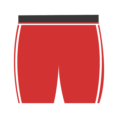 unisex  red sport clothes front view over isolated background,vector illustrationのイラスト素材