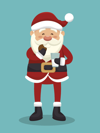 santa claus isolated icon design, vector illustration  graphicのイラスト素材