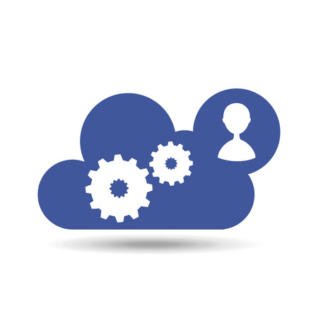 cloud computing design, vector illustration eps10 graphicのイラスト素材