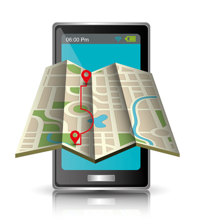 gps navigation design, vector illustration eps10 graphicのイラスト素材