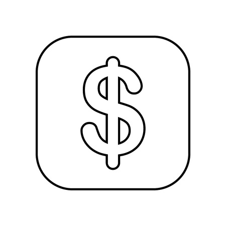 money symbol button isolated icon design, vector illustration  graphicのイラスト素材