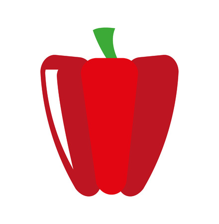 fresh pepper isolated icon design, vector illustration  graphicのイラスト素材