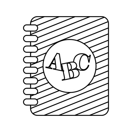 Alphabet Book isolated icon design, vector illustration  graphicのイラスト素材