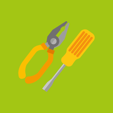 construction tools design, vector illustration eps10 graphicのイラスト素材