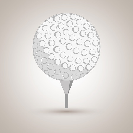 golf equipment design, vector illustration eps10 graphicのイラスト素材