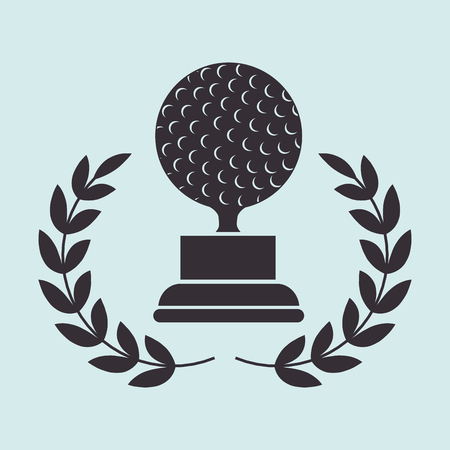 golf equipment design, vector illustration eps10 graphicのイラスト素材