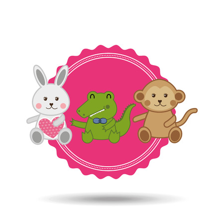 cute animals design, vector illustration eps10 graphicのイラスト素材