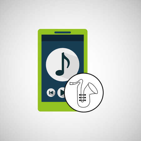 music player design, vector illustration eps10 graphicのイラスト素材
