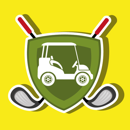 golf equipment design, vector illustration eps10 graphicのイラスト素材