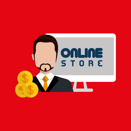 electronic commerce design, vector illustration eps10 graphicのイラスト素材