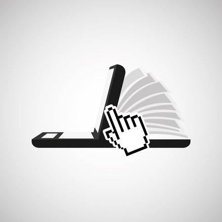 electronic book design, vector illustrationのイラスト素材