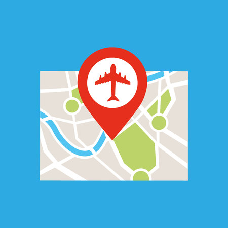 airplane flight design, vector illustrationのイラスト素材