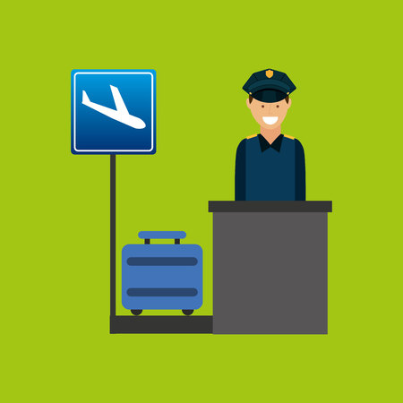 airport terminal design, vector illustrationのイラスト素材