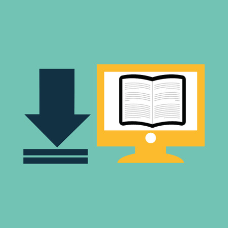 electronic book design, vector illustration eps10 graphicのイラスト素材