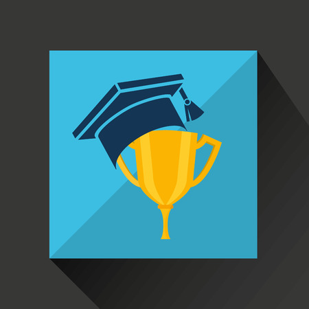 graduation celebration design, vector illustration eps10 graphicのイラスト素材