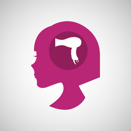 hairdressing salon design, vector illustration eps10 graphicのイラスト素材