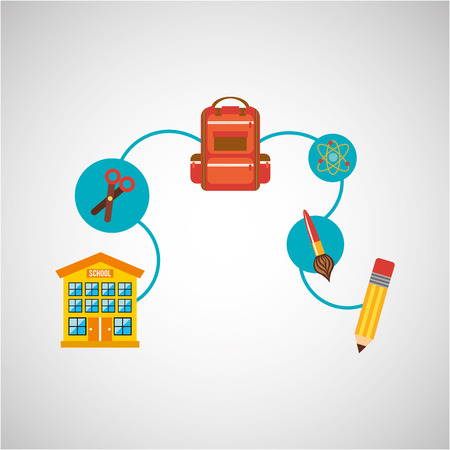 education concept design, vector illustration  graphicのイラスト素材