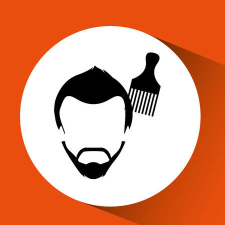 barber shop design, vector illustrationのイラスト素材