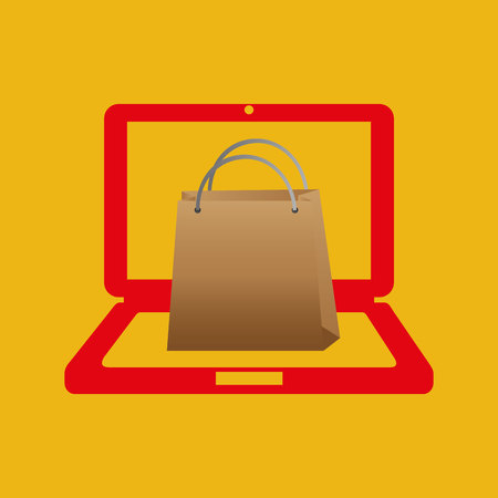 shopping  online  design, vector illustrationのイラスト素材