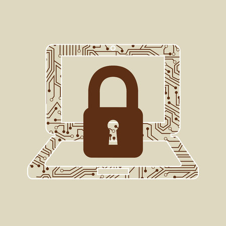 security system design, vector illustrationのイラスト素材