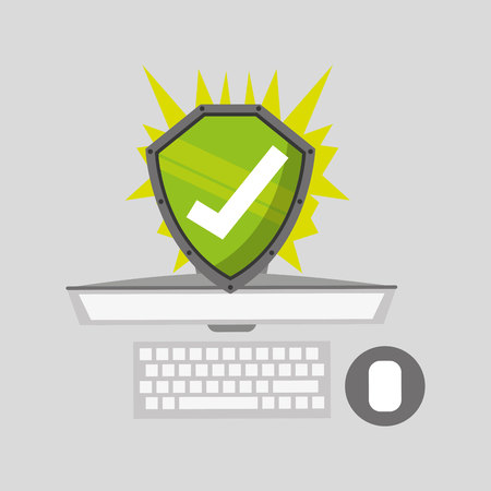 security system design, vector illustrationのイラスト素材