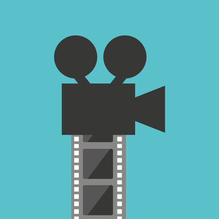 video camera design, vector illustration eps10 graphicのイラスト素材