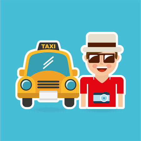 taxi service design, vector illustration eps10 graphicのイラスト素材