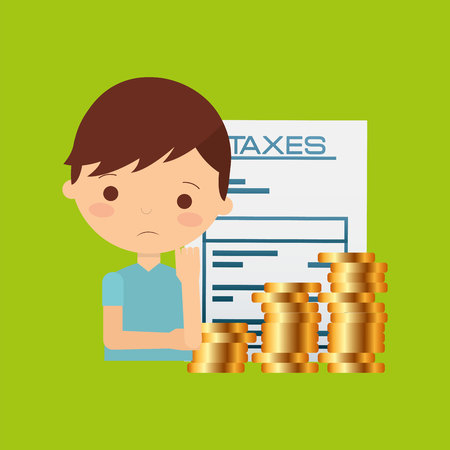 tax time design, vector illustration eps10 graphicのイラスト素材