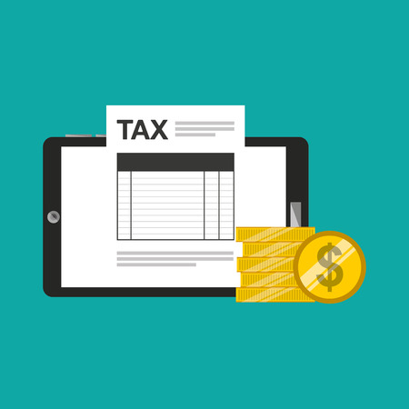 tax time design, vector illustration eps10 graphicのイラスト素材