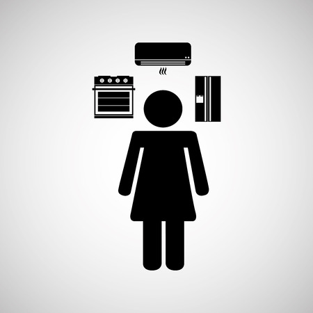 home appliances design, vector illustration eps10 graphicのイラスト素材