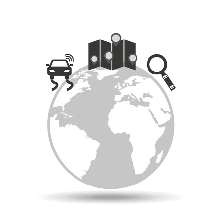 gps service design, vector illustration eps10 graphicのイラスト素材
