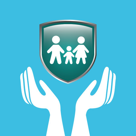insurance concept design, vector illustration eps10 graphicのイラスト素材